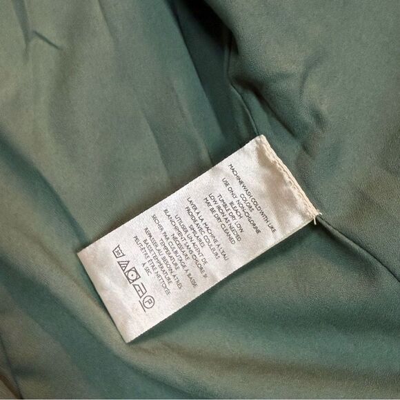 Free People Ruffle-Trim Military-Style Jacket in Sage Green -  Size XS - Picture 7 of 14